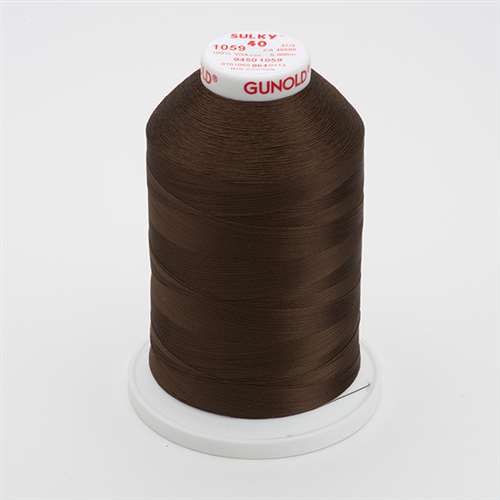Sulky 40 wt 5500 Yard Rayon Thread - 940-1059 - Dark Tawny Brown