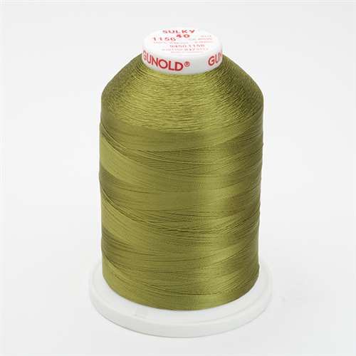 Sulky 40 wt 5500 Yard Rayon Thread - 940-1156 - Lt Army Green