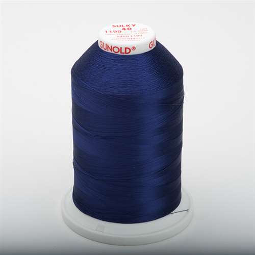 Sulky 40 wt 5500 Yard Rayon Thread - 940-1199 - Admiral Navy Blue