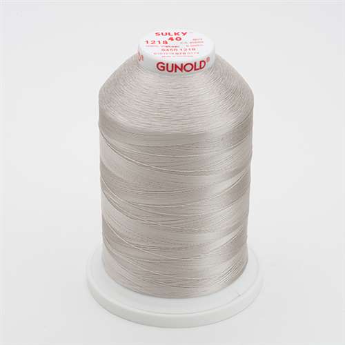 Sulky 40 wt 5500 Yard Rayon Thread - 940-1218 - Silver Gray