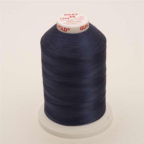 Sulky 40 wt 5500 Yard Rayon Thread - 940-1294 - Deep Slate Gray