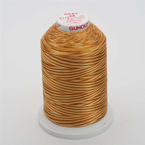 Sulky 40 wt 5500 Yard Rayon Thread - 940-2118 - Md Brown Var