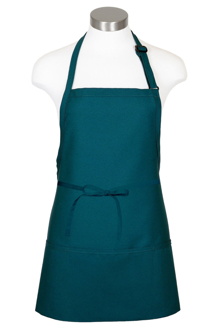 Fame Teal Bib Adjustable Apron (3 Pockets)