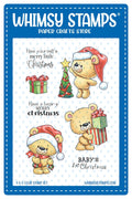 **NEW Teddy Bear Christmas Eve Clear Stamps - Whimsy Stamps