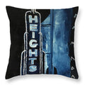 The Heights At Night - Throw Pillow