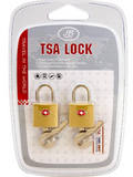 TSA Lock, set of 2, brass