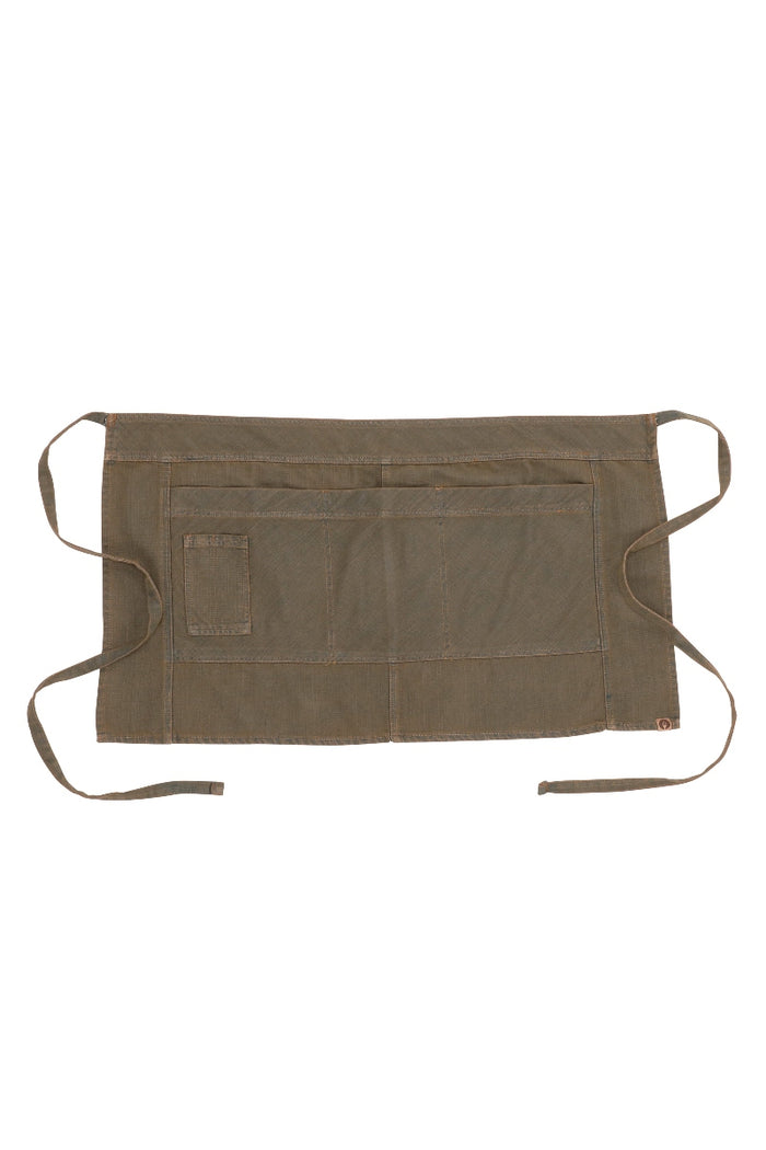 Chef Works Uptown Blue-Taupe Half Bistro Apron