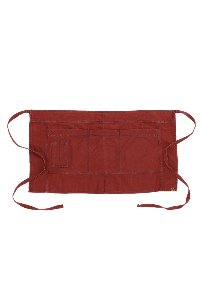 Chef Works Uptown Red-Navy Half Bistro Apron