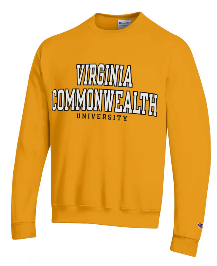 VCU CHAMPION CREWNECK SWEATSHIRT GOLD - L