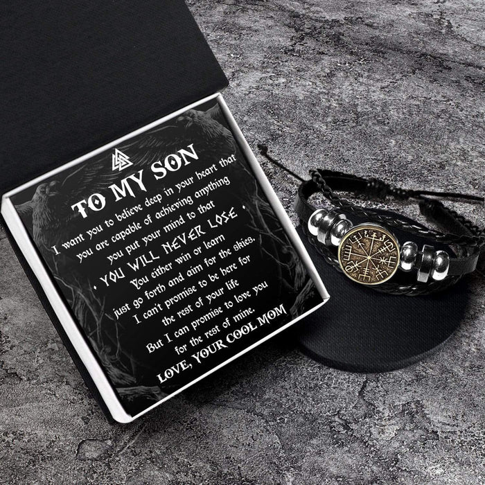 Viking Compass Bracelet - Viking - To My Son - You Will Never Lose - Gbla16004
