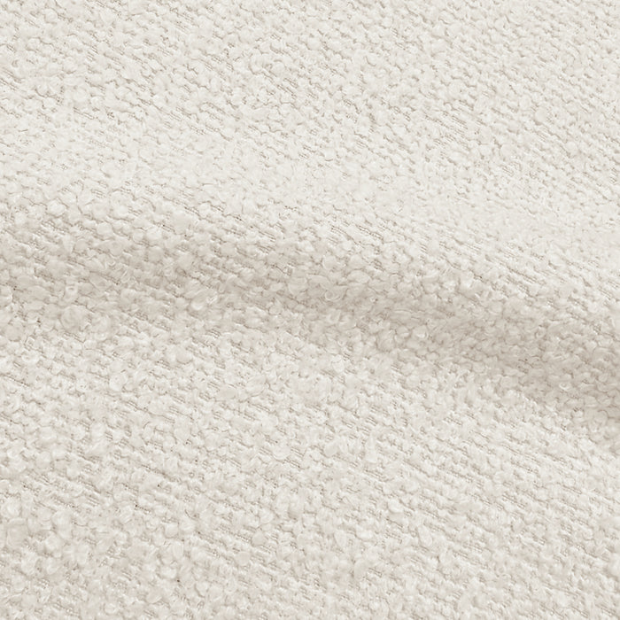 Detailed close-up of ottoman boucle fabric