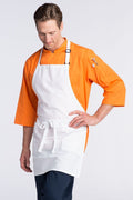Uncommon Threads White Bib Adjustable Apron (2 Patch Pockets)