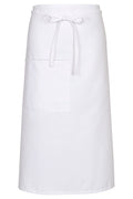 Fame White Bistro Apron (1 Pocket w/ Pencil Divide)