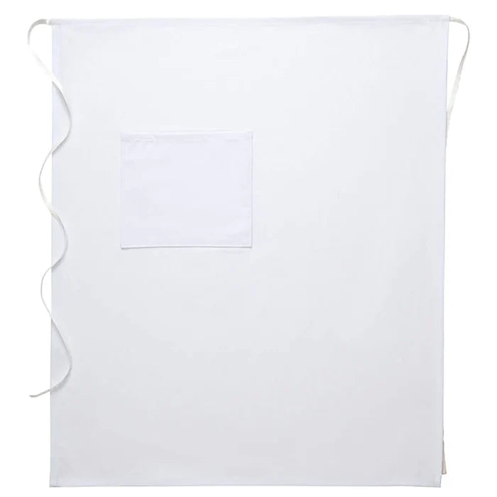 DayStar White Bistro Apron (One Pocket with Pencil Divide)
