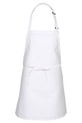 Fame White Cover Up Bib Adjustable Apron (No Pockets)