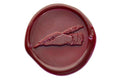 Writing Hand Wax Seal Stamp - Backtozero B20 - Deep Red, feather pen, genericlonghandle, gesture, hand, hand gesture, handgesture, hands, write