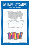 **NEW Yay Word and Shadow Die Set - Whimsy Stamps