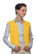 Cardi / DayStar Yellow No Buttons Unisex Vest with No Pockets